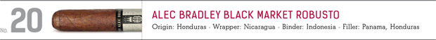 No. 20 Alec Bradley Black Market Robusto
