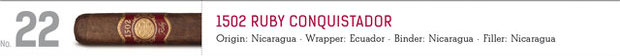 shop now 1502 Ruby Conquistador cigars online here